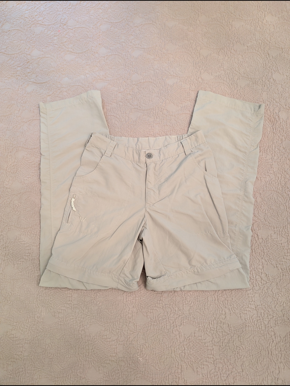 Convertible Light Khaki Zip-Off Outdoor Pants